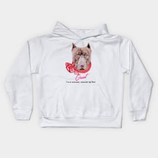 Grunt the pitbull Kids Hoodie